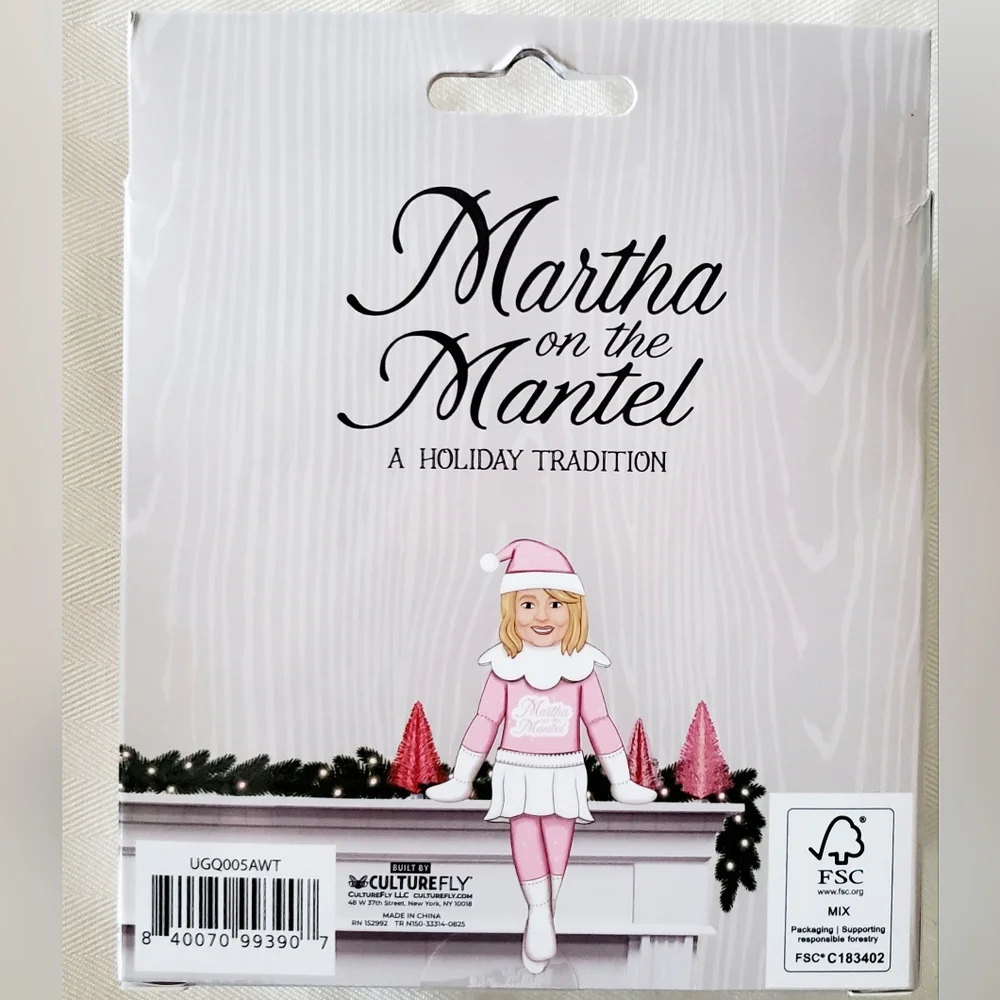Martha Stewart Martha on the Mantle A Holiday Tradition Collectible Ornament NIB